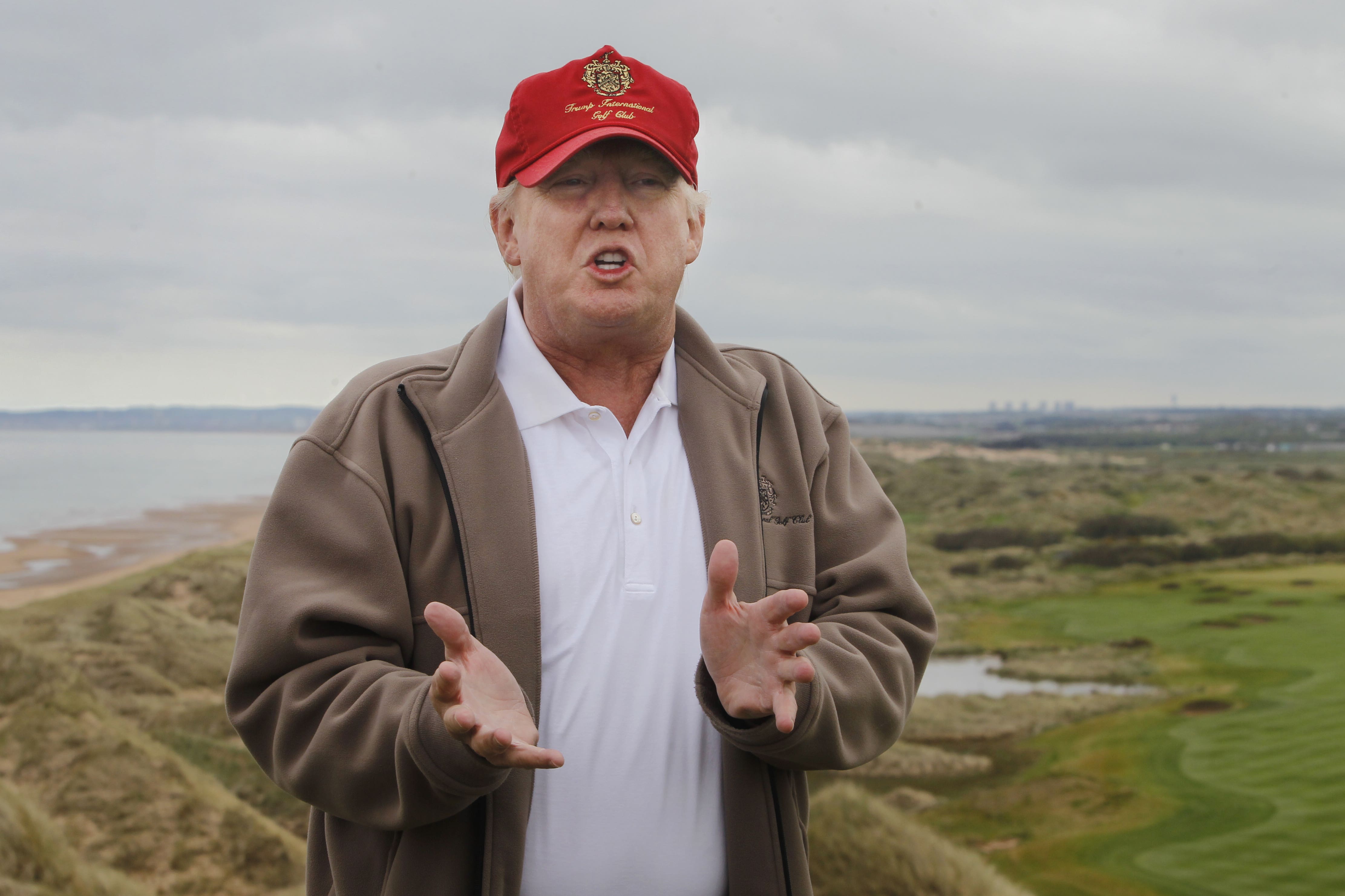 Former president Donald Trump owns the Aberdeenshire course (Danny Lawson/PA)