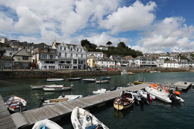 St Mawes in Cornwall (David Davies/PA)