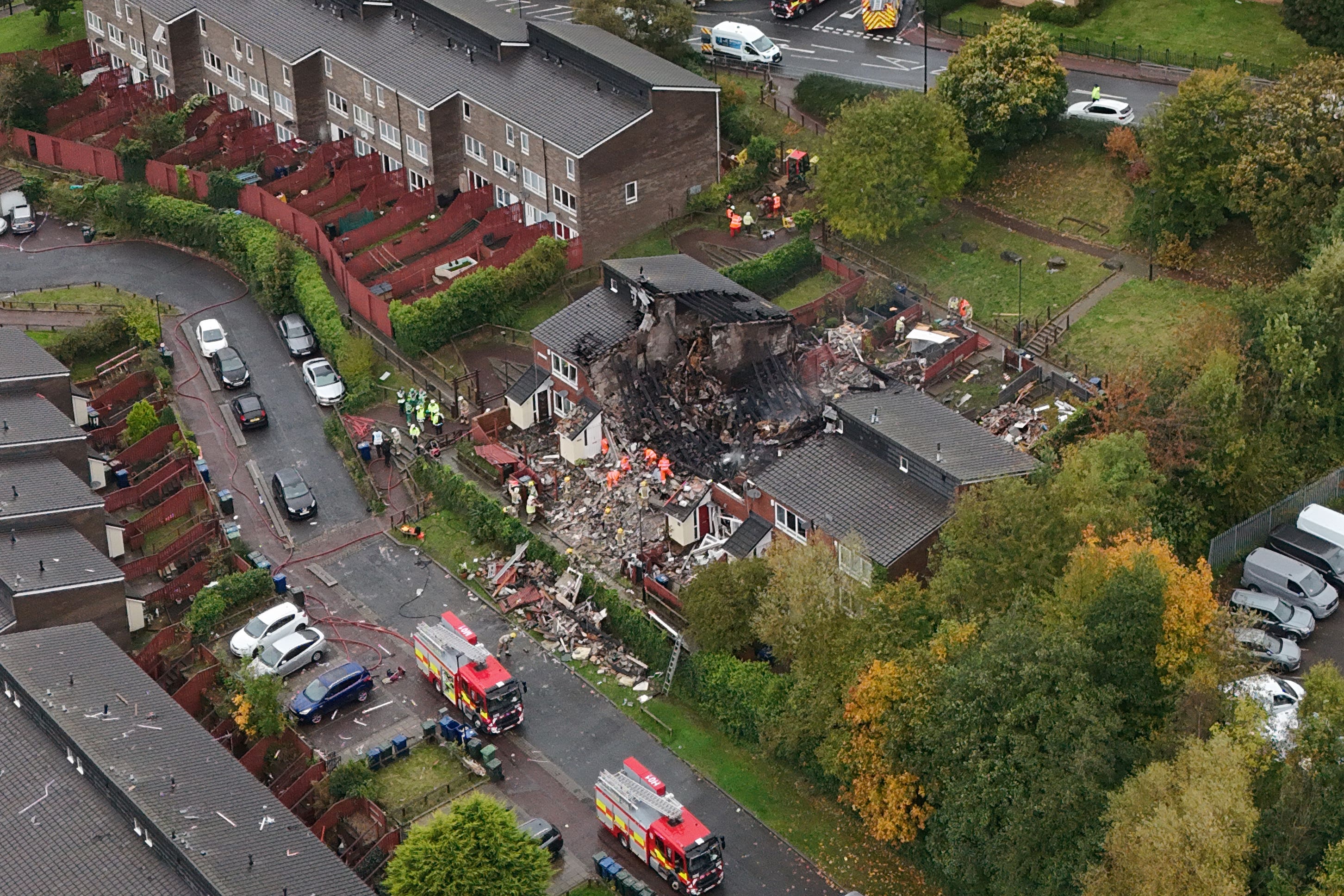 The community in Benwell, Newcastle, where a devastating explosion killed a seven-year-old boy and left other people homeless, has rallied around to offer support, a local vicar has said (Owen Humphreys/PA)