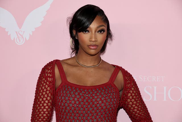 <p>WNBA star Angel Reese steals limelight from Victoria’s Secret models in crochet dress</p>