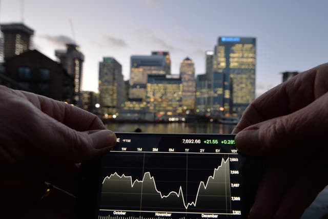 UK stocks boosted as below-target inflation builds rate cut expectations (John Stillwell/PA)