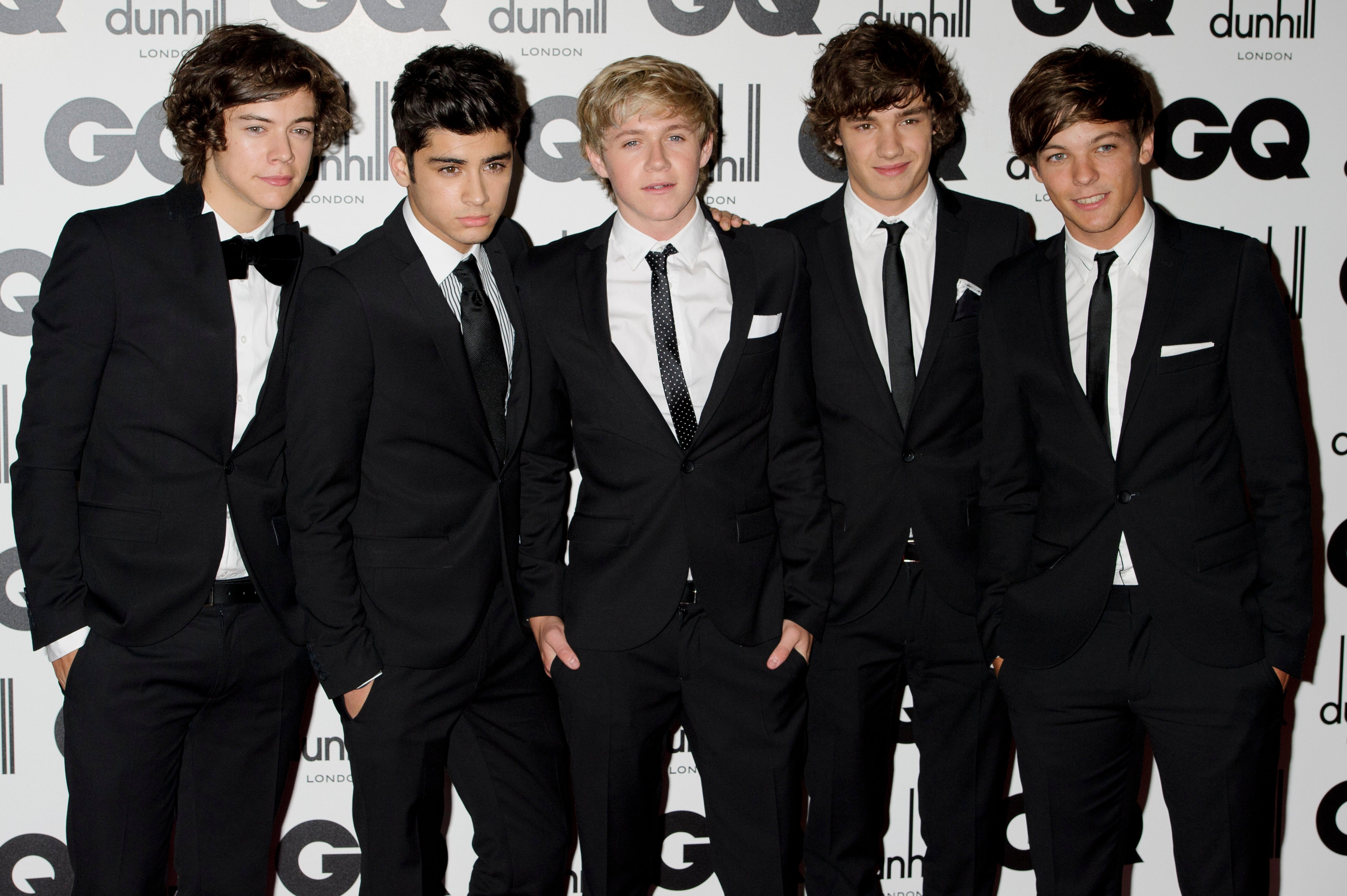 Liam Payne, zweiter von rechts, posiert 2011 für ein Foto mit seinen One Direction-Kollegen Harry Styles, Zayn Malik, Niall Horan und Louis Tomlinson