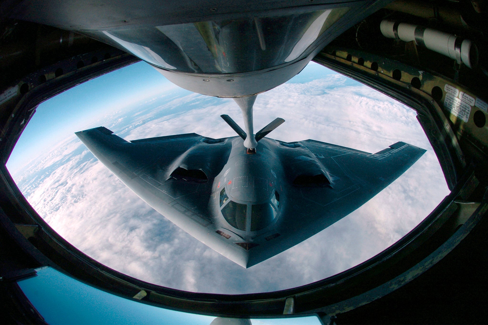 It is the first time a B-2 Spirit bomber has been used in combat since 2017