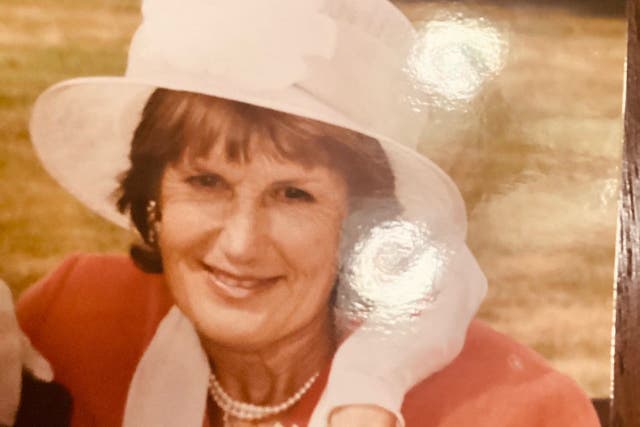 Jean Hartley, 81, died at Holmesley Care Home in Sidford, Devon, after contracting coronavirus at the height of the pandemic (Devon County Council/PA)