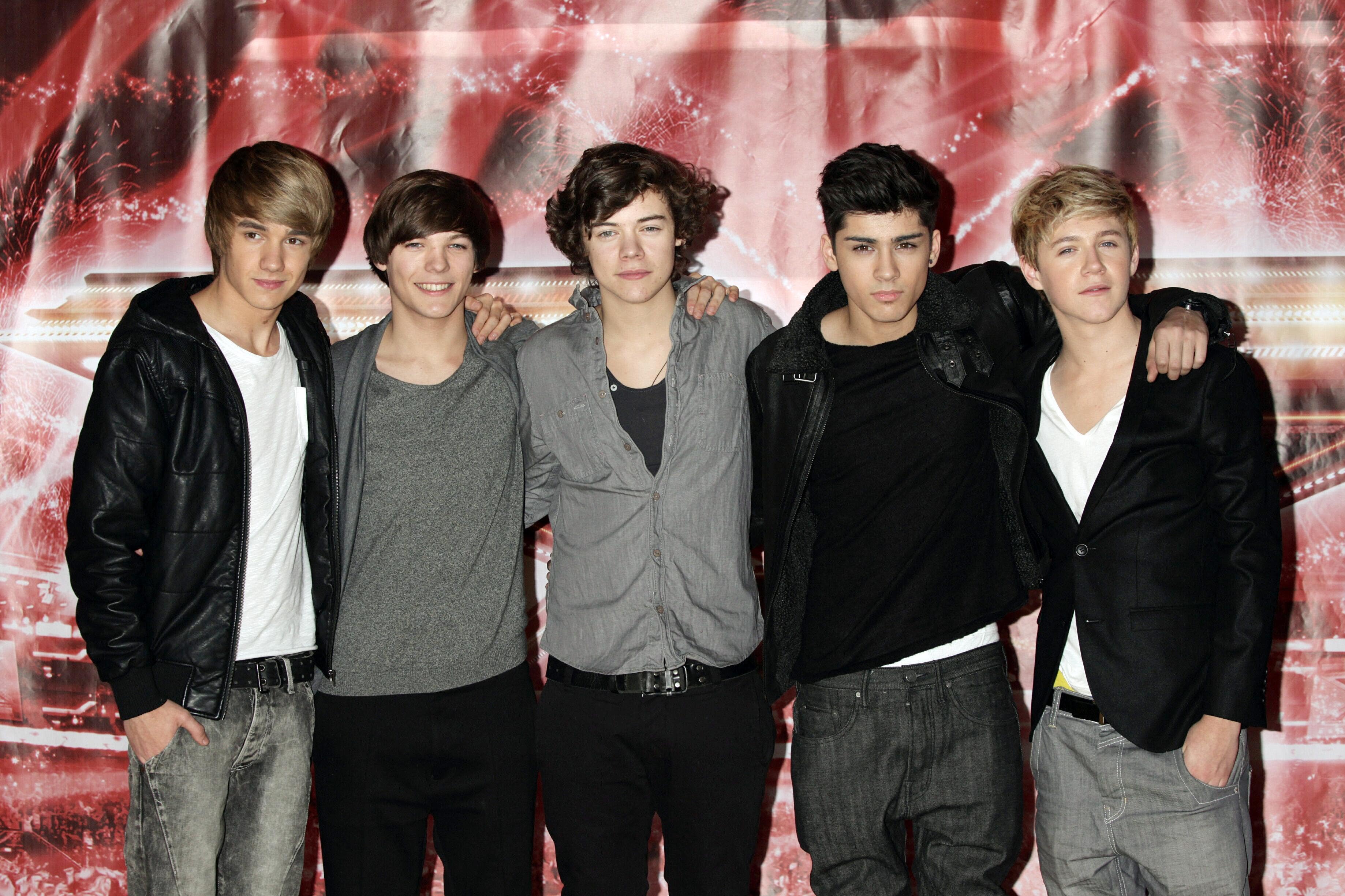 One Direction Liam Payne, Louis Tomlinson, Harry Styles, Zayn Malik and Niall Horan at a press conference for The X Factor (Yui Mok/PA)