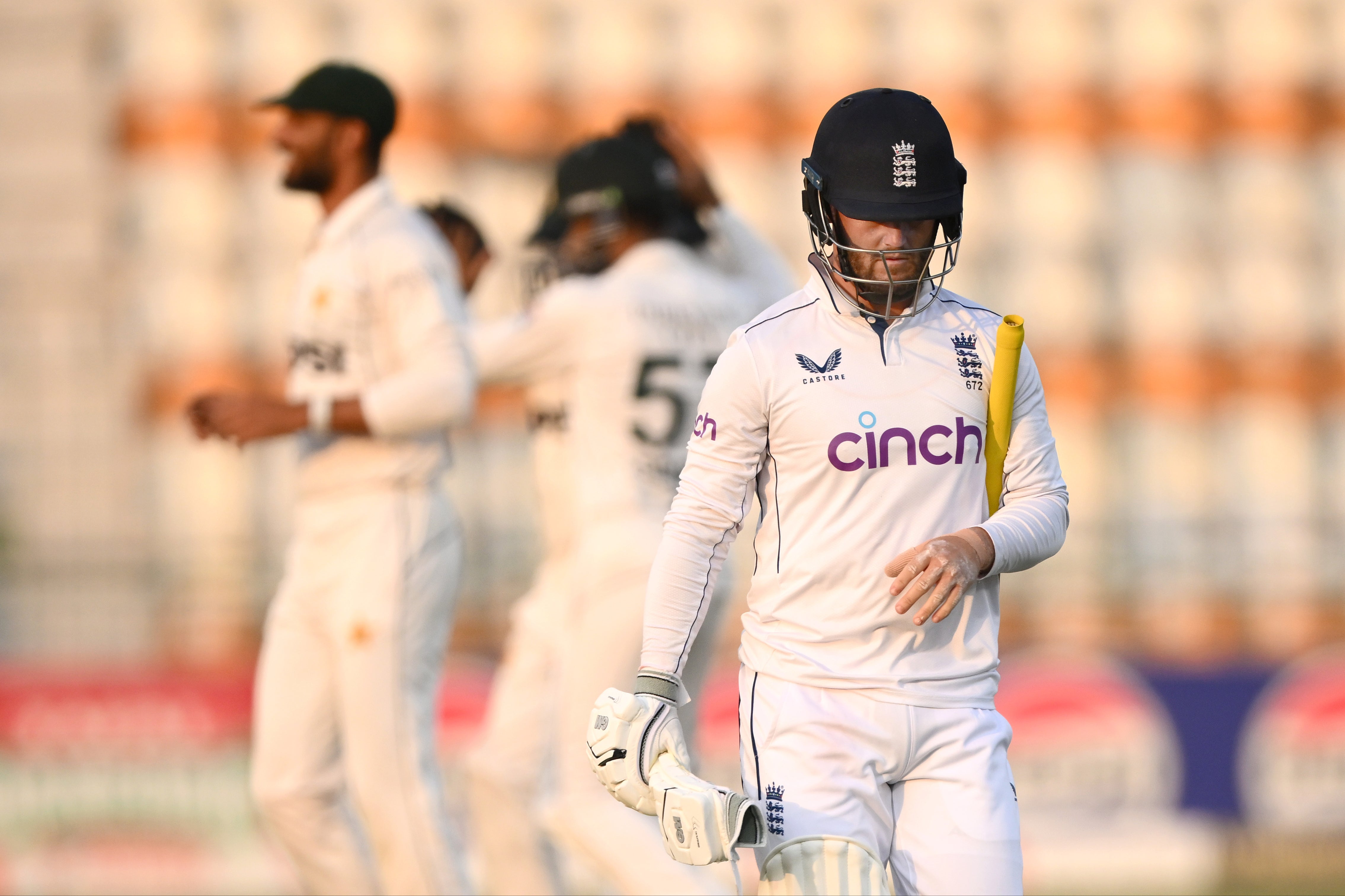 First-innings centurion Ben Duckett fell second ball