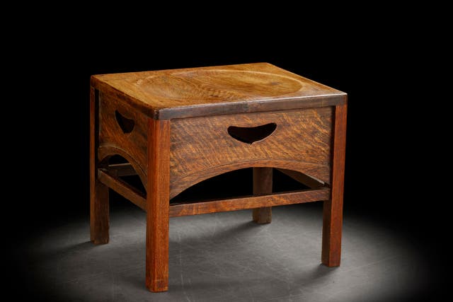 The footstool was originally made for a tearooms in Glasgow (Lyon and Turnbull/PA)