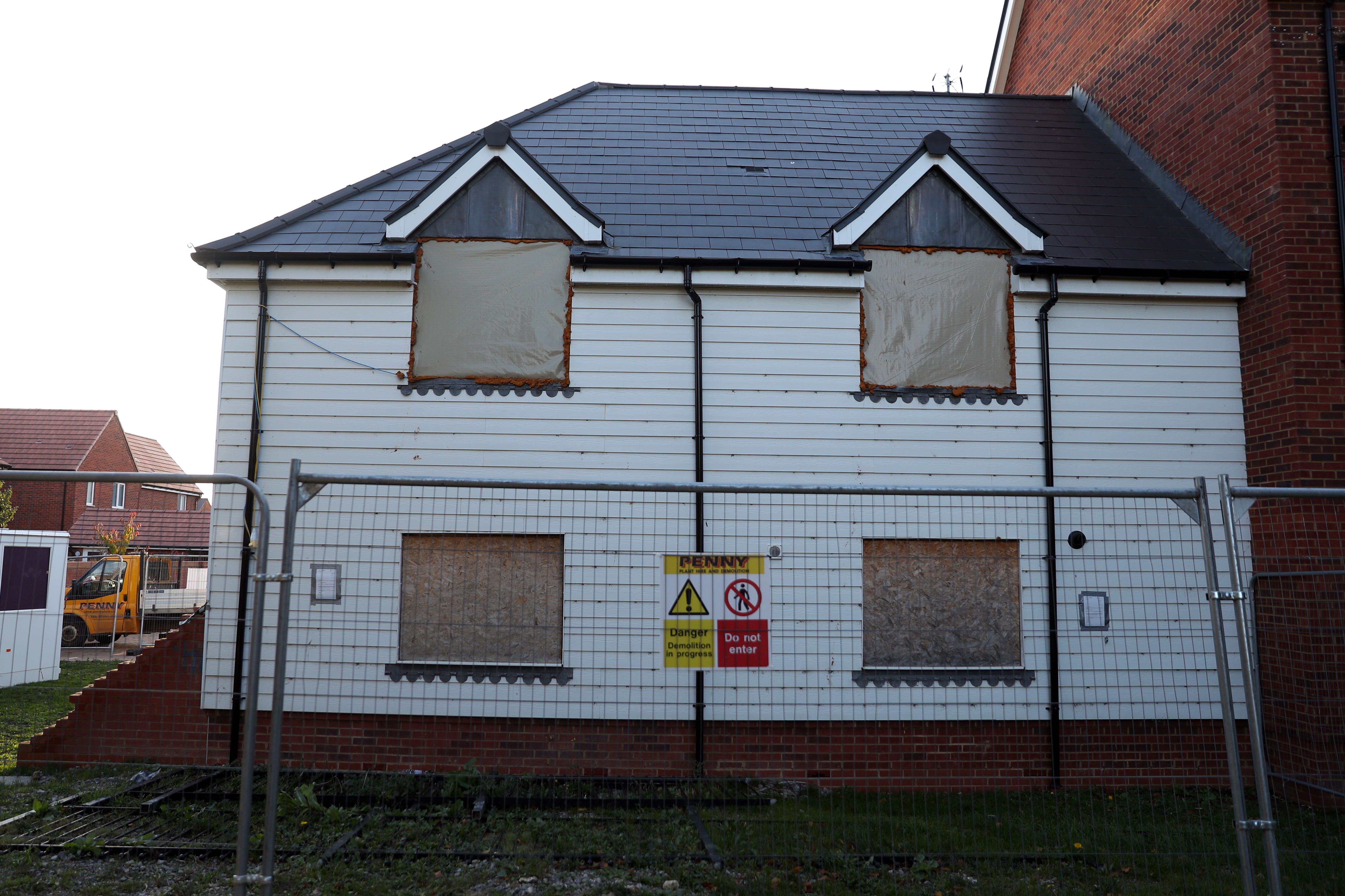 The former home of Novichok victim Charlie Rowley, in Amesbury, Wiltshire (Andrew Matthews/PA)