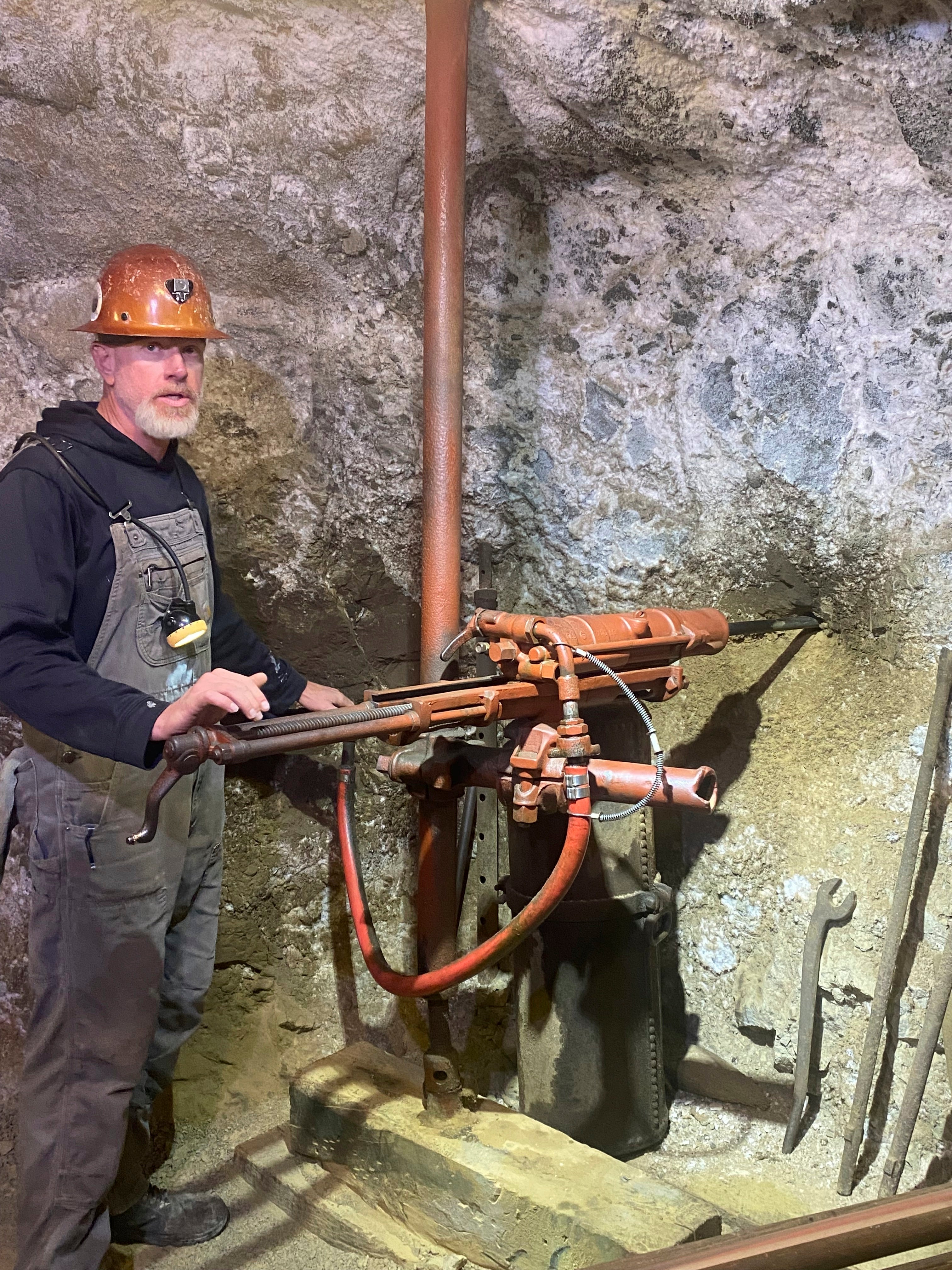 Patrick Weier, who died on Oct. 10, 2024, in an accident gives a tour of the Mollie Kathleen Gold Mine in Cripple Creek