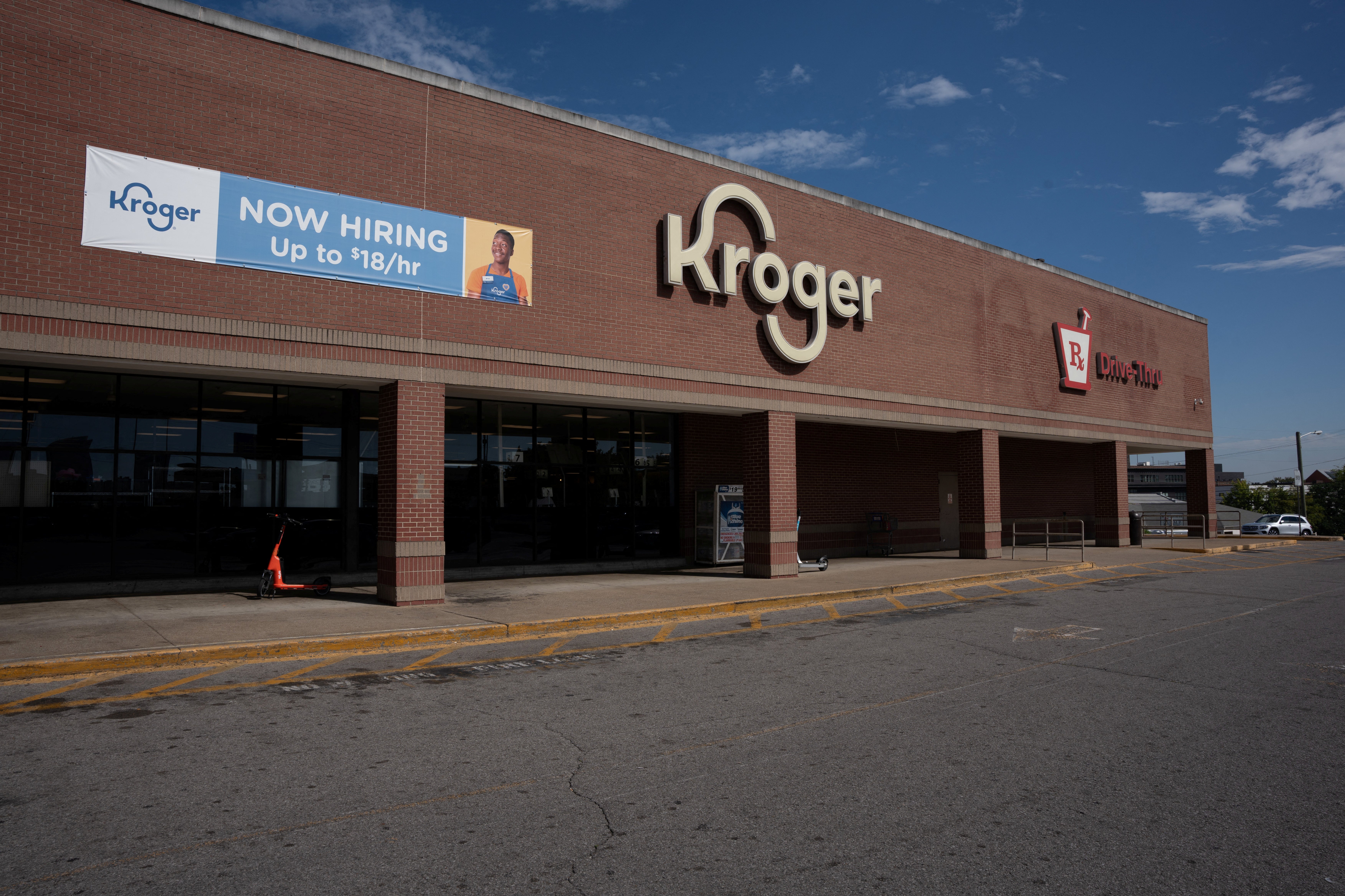 A Kroger grocery store in Nashville, Tennessee, last August. Kroger is one of the biggest supermarket chains in the country