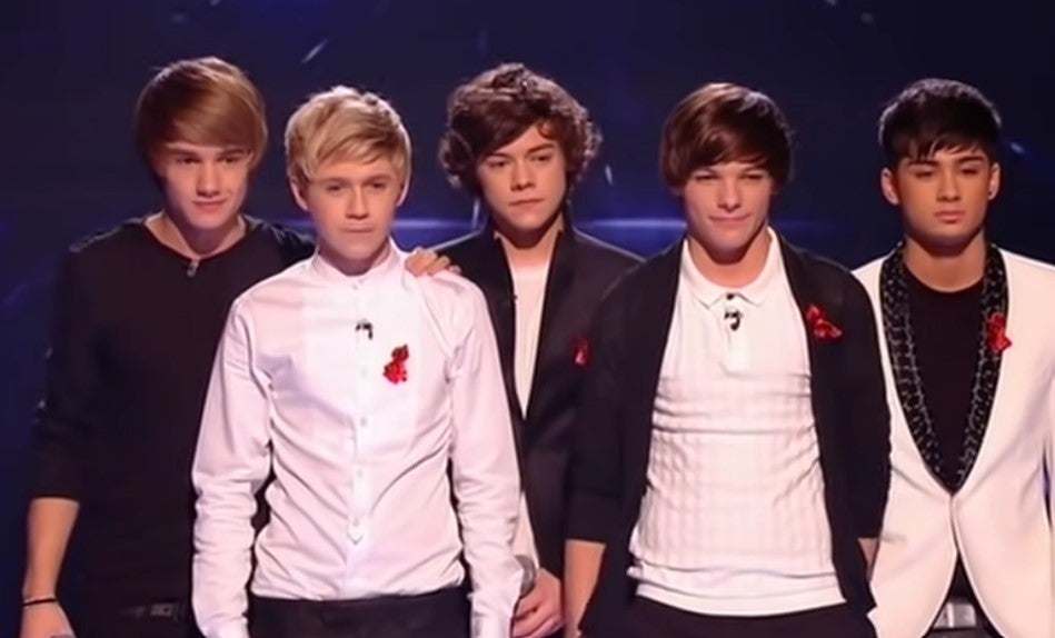 One Direction during their days as ‘X Factor’ contestants