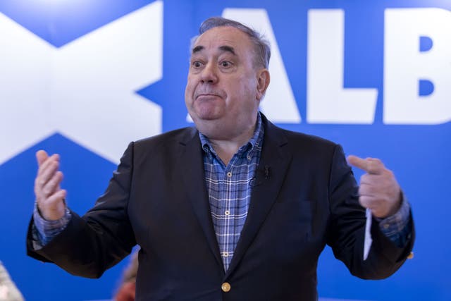 Alex Salmond died suddenly on Saturday in North Macedonia (Robert Perry/PA)