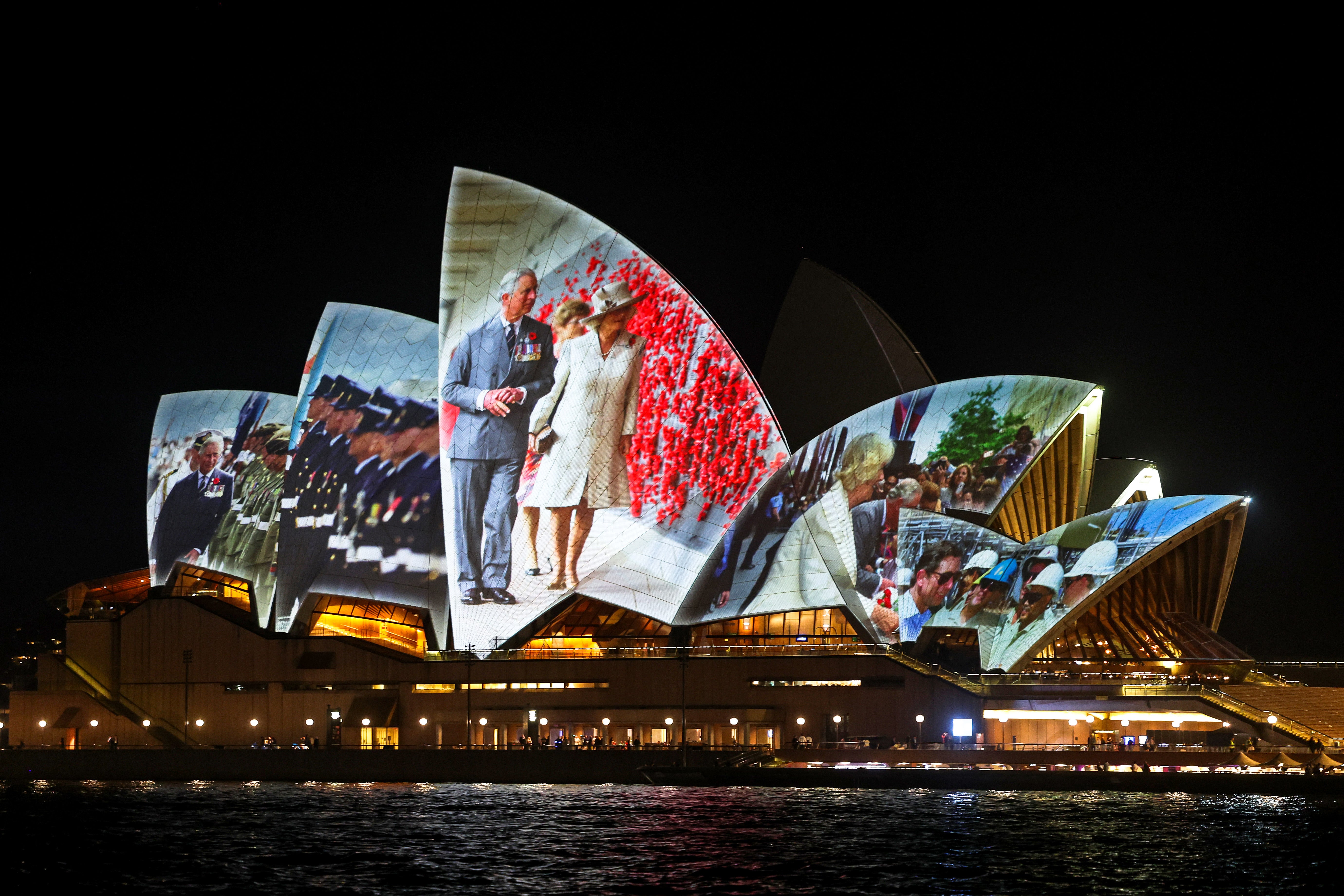 The Oprah House was lit up with visits from previous royal tours.