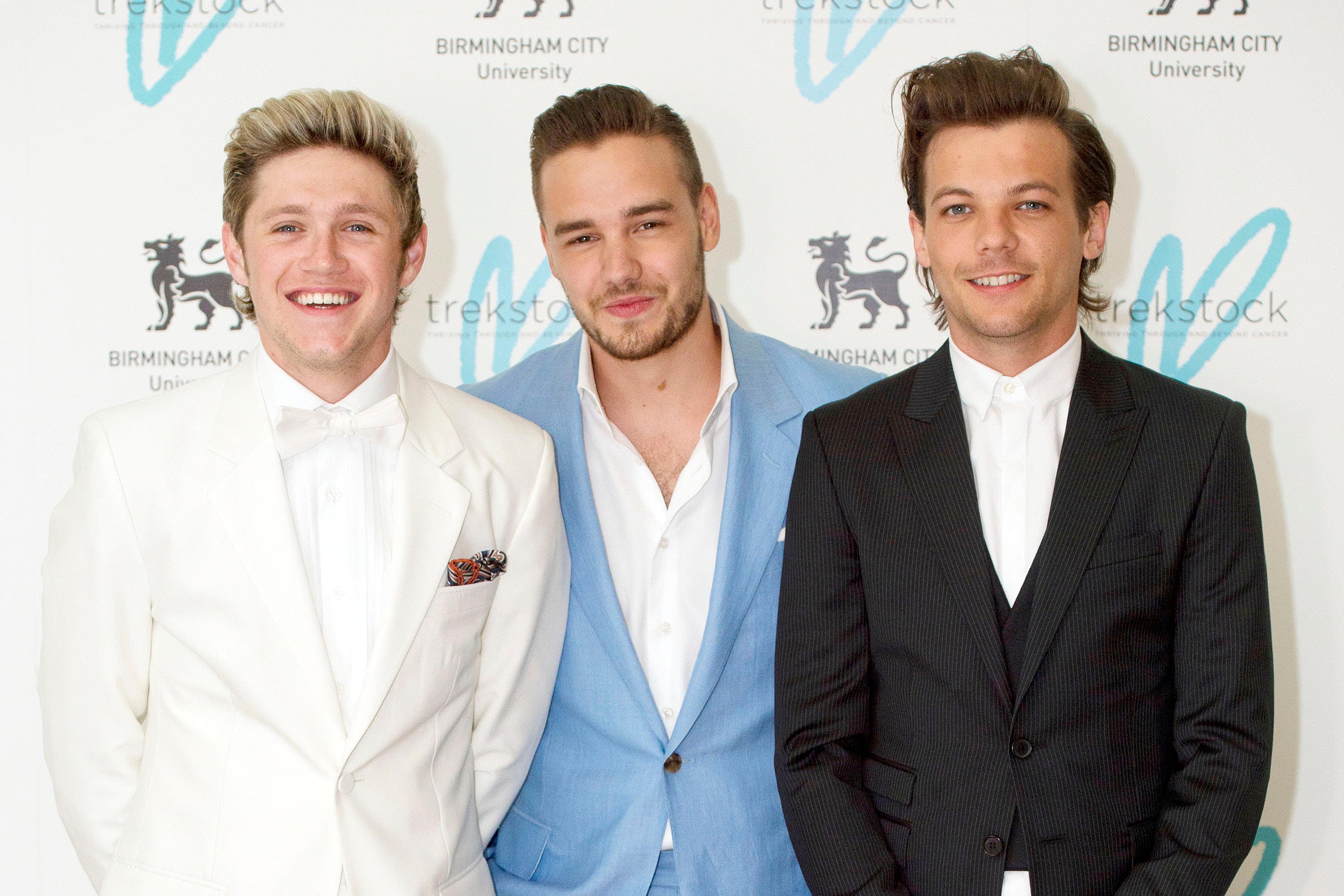 Niall Horan, Liam Payne und Louis Tomlinson von One Direction (Hannah McKay/PA)