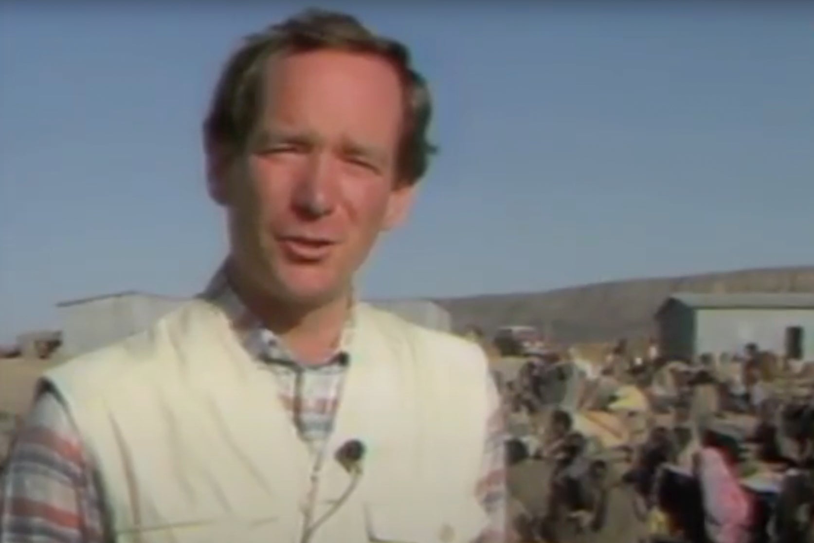 Michael Buerk reporting on Famine in Ethiopia in 1984