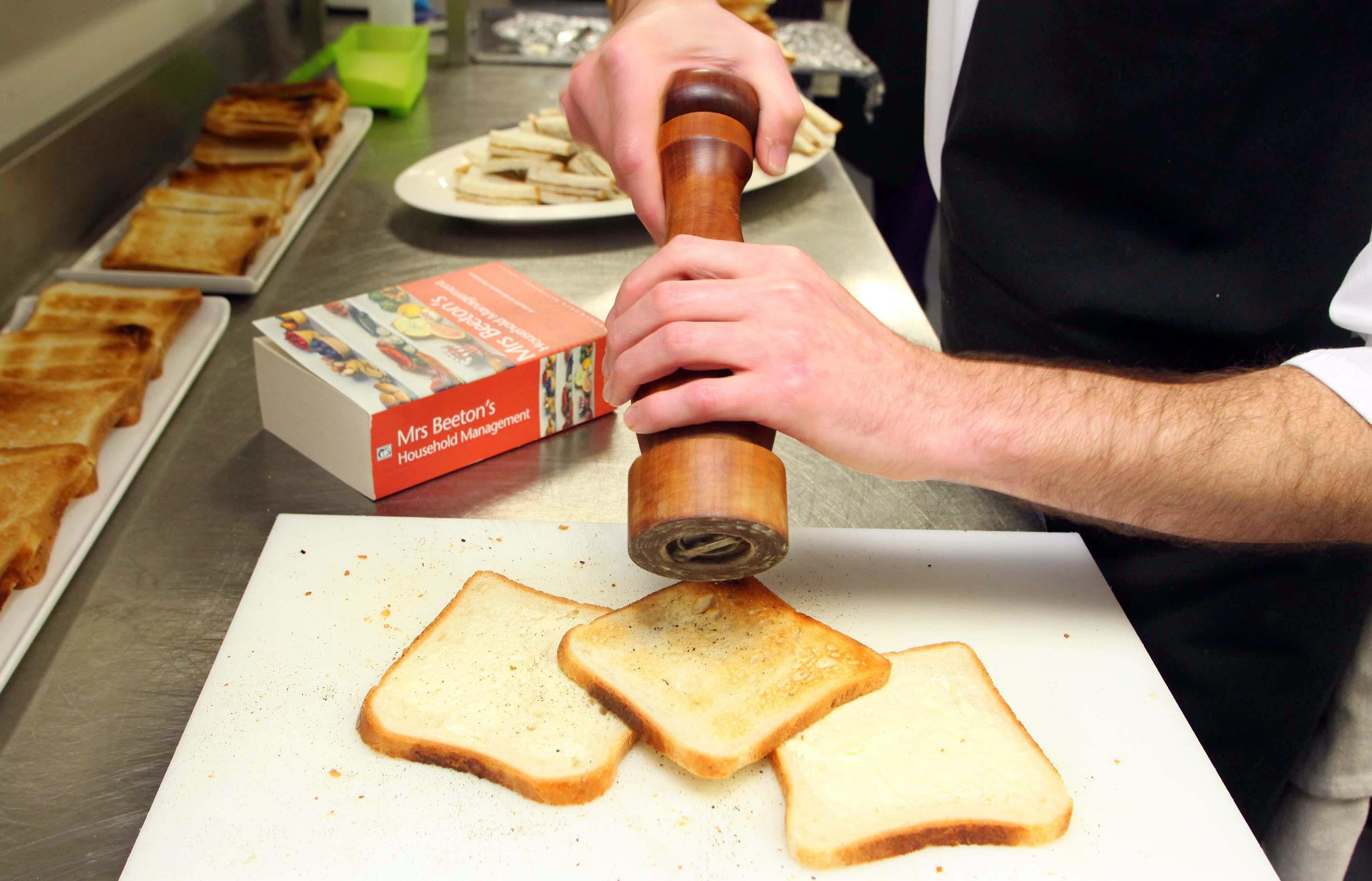 A toast sandwich, one of the recipes in ‘Mrs Beeton’s Book of Household Management’