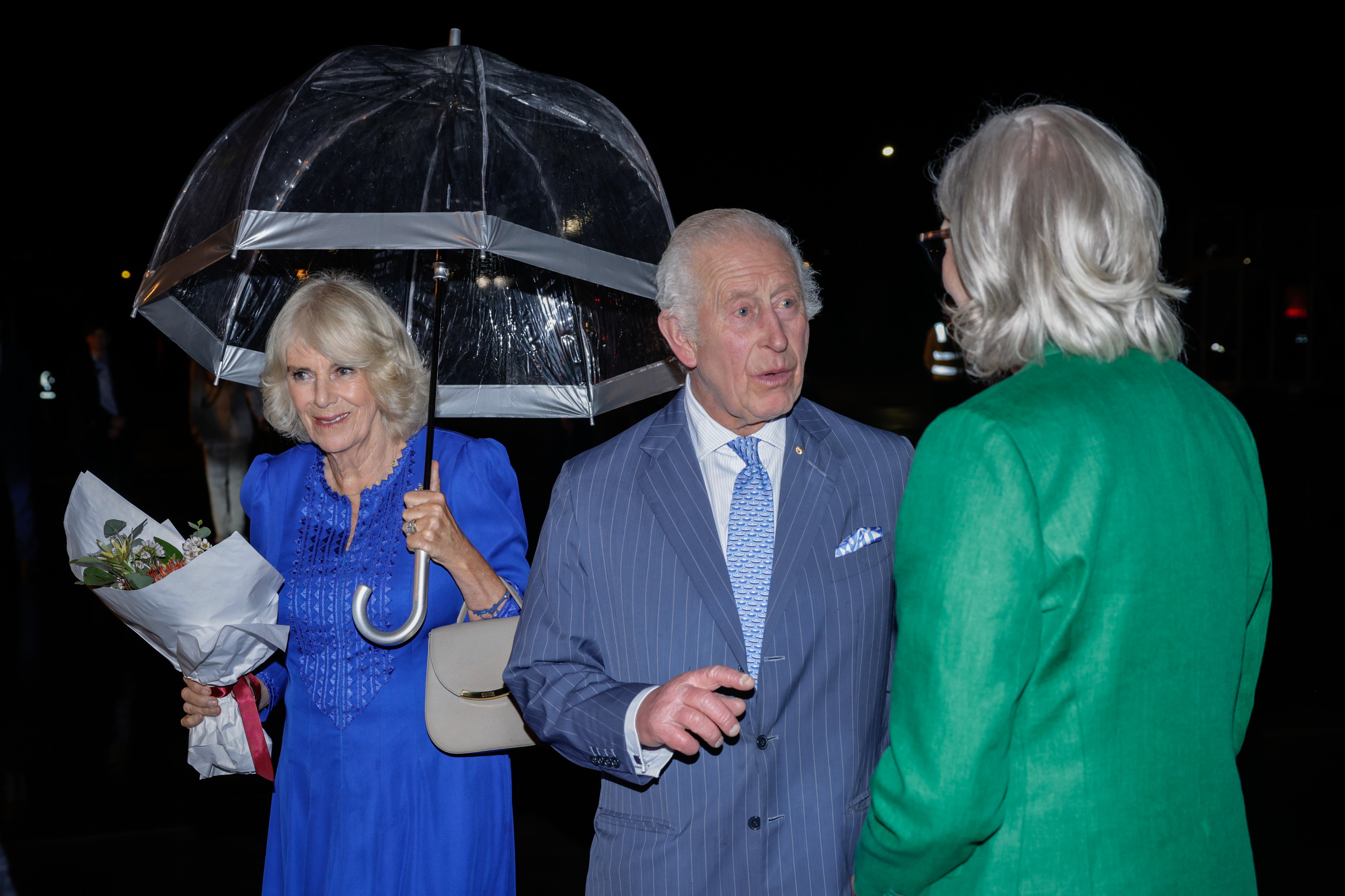 Queen Camilla was gifted a bouquet from Ky.