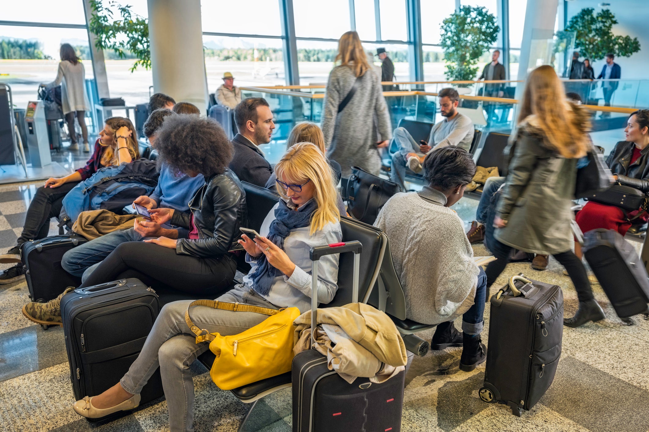 The general rule of thumb is to be at the airport three hours before a long-haul departure