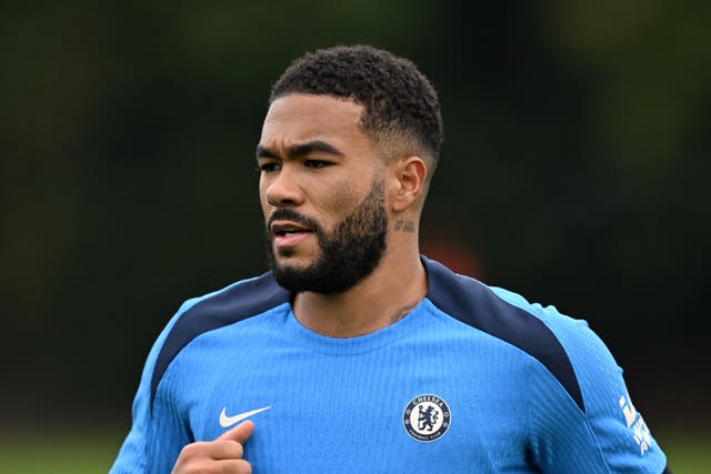 <p>Reece James of Chelsea during a training session</p>