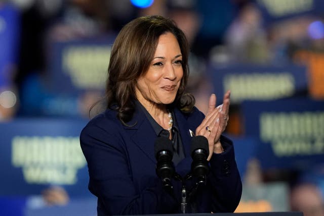 <p>Vice President Kamala Harris speaking at a campaign rally in Wisconsin this week. A former Republican operative says Harris will win election in new op-ed </p>