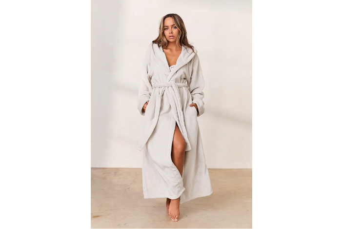 Heat Holders Ladies Thermal Fleece Lined Dressing Gown - Winter Bathrobe No Hood