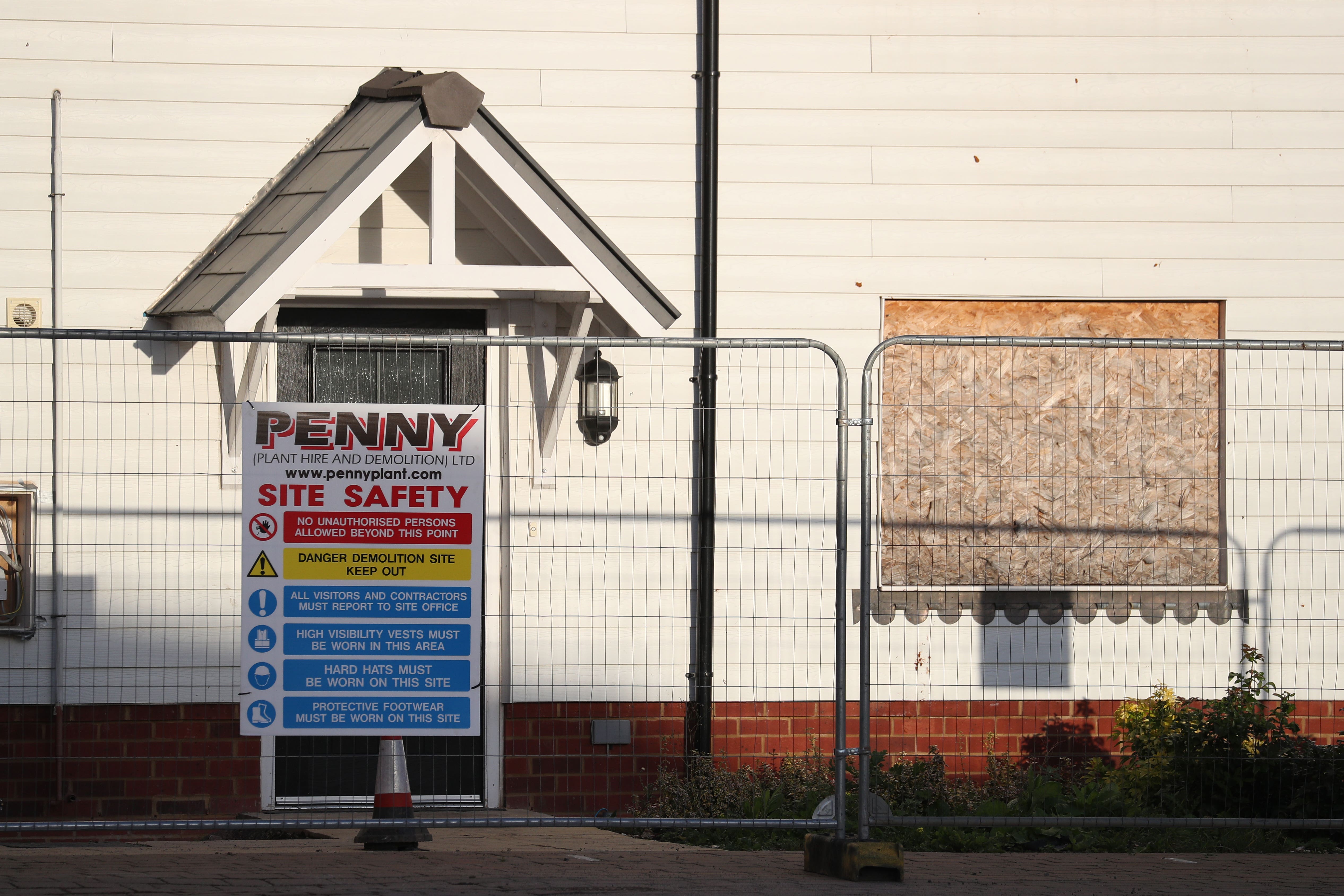 The former home of Novichok victim Charlie Rowley in Amesbury, Wiltshire (Andrew Matthews/PA)