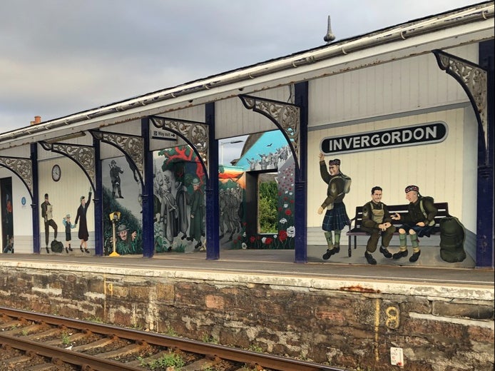  Invergordon station, north of Inverness in Scotland