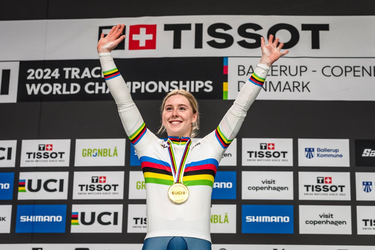 Emma Finucane retains women’s individual sprint world title