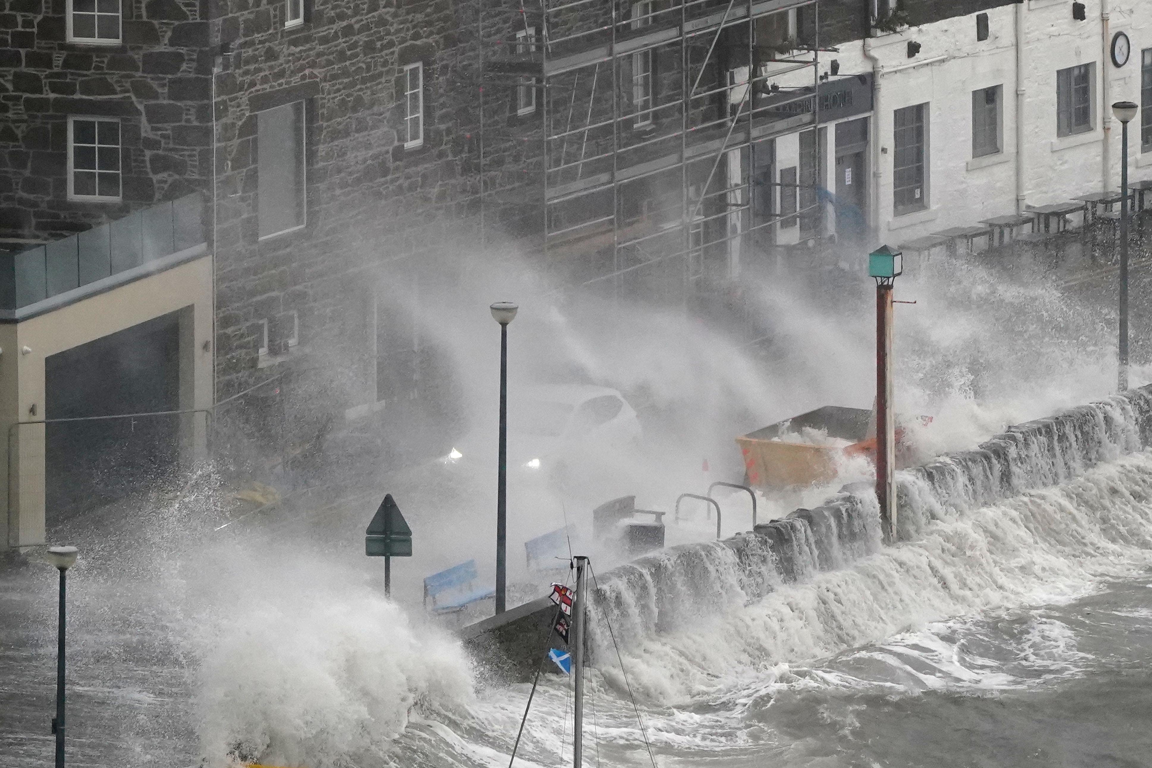 Disruption or cancellations to road, rail, air and ferry services are likely, as well as road and bridge closures (Andrew Milligan/PA)