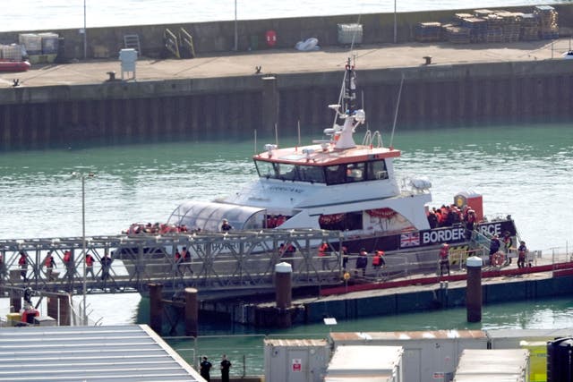 Another 647 people crossed the Channel in small boats on Friday, the day after a child died off the French coast. (Gareth Fuller/PA)