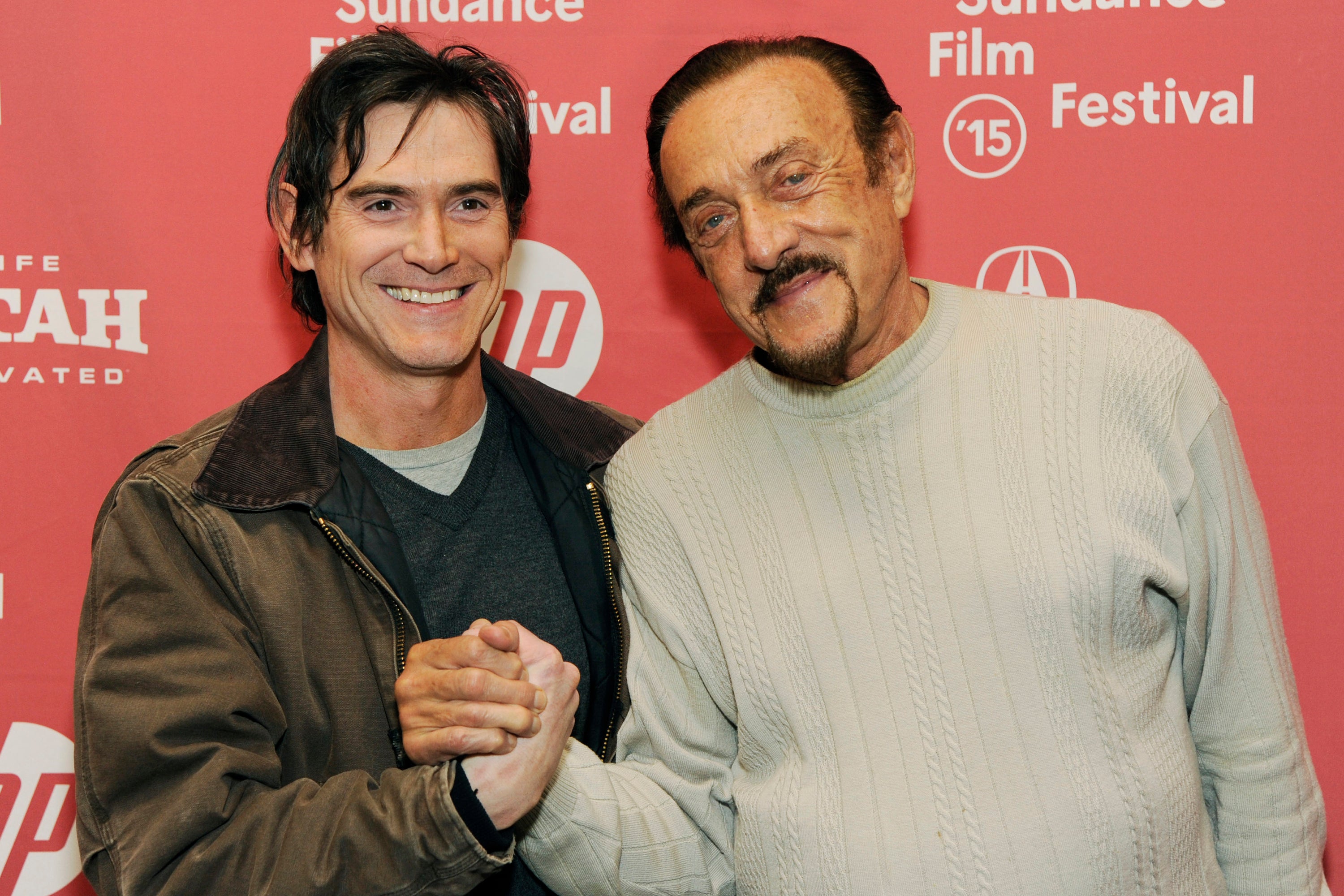 Billy Crudup, left, who portrays Stanford professor Dr. Philip Zimbardo in ‘Stanford Prison Experiment’