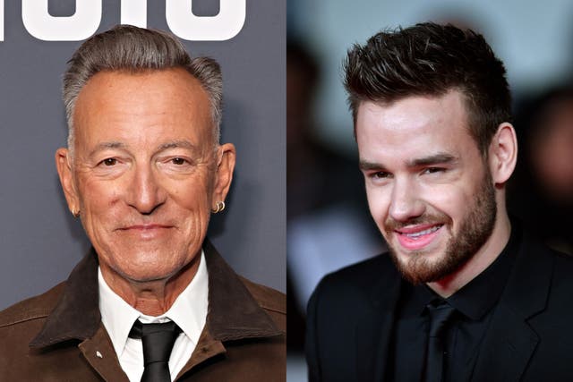 <p>Bruce Springsteen and Liam Payne</p>