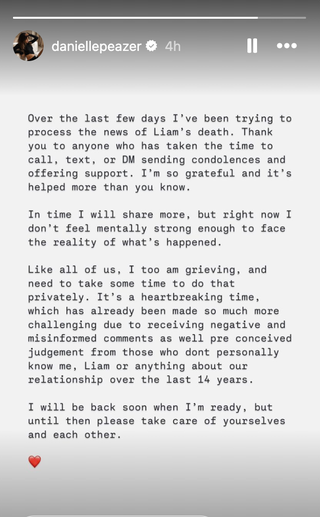 Liam Payne's ex-vriendin Danielle Peazer brengt hulde