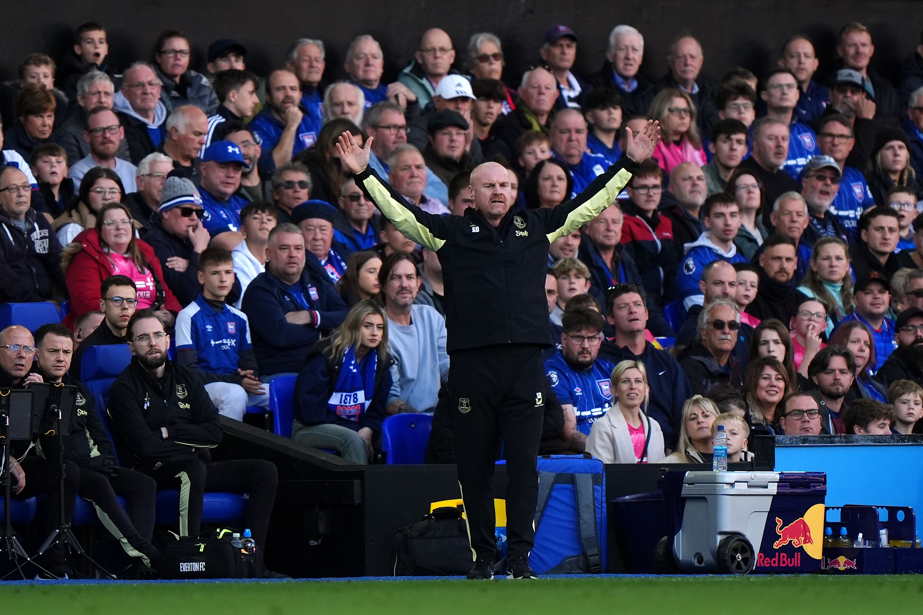 Everton manager Sean Dyche was pleased with the win at Ipswich (Bradley Collyer/PA)