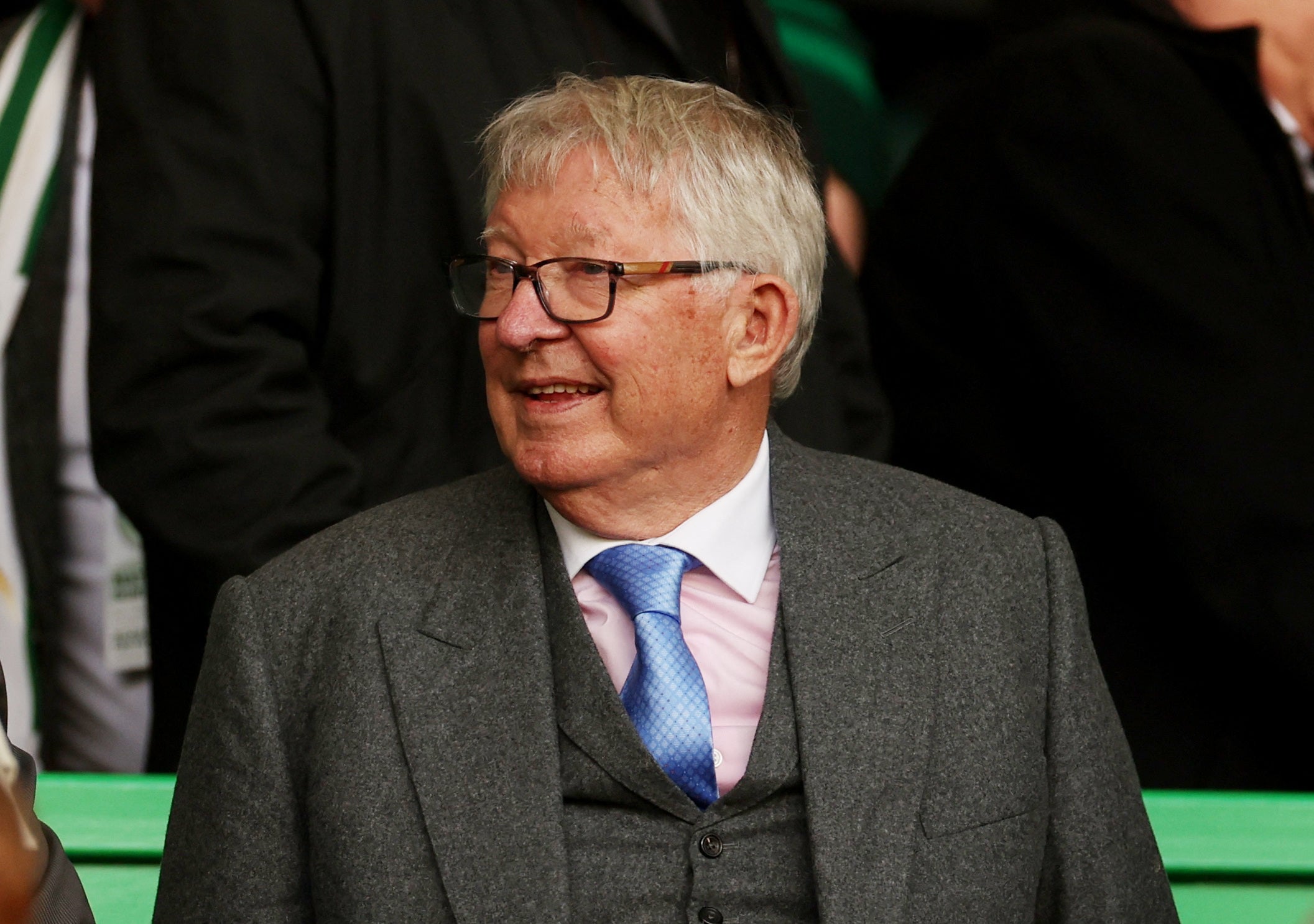 Sir Alex Ferguson at Celtic Park