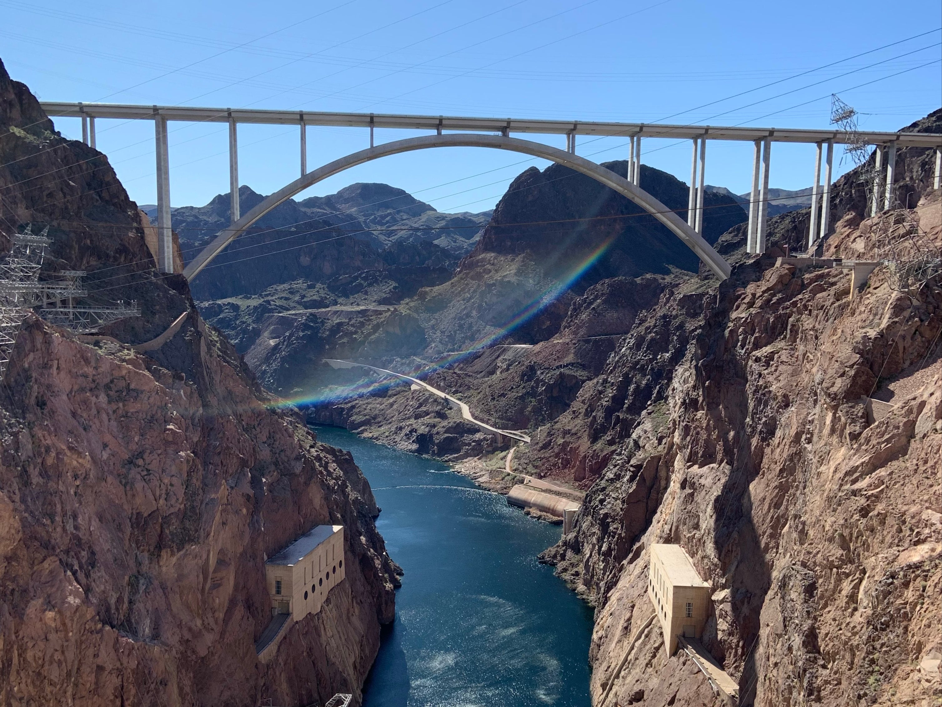 View of a bridge – from the Hoover Dam