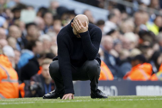 Pep Guardiola admits his emotions have sometimes got the better of him (Richard Sellers/PA)