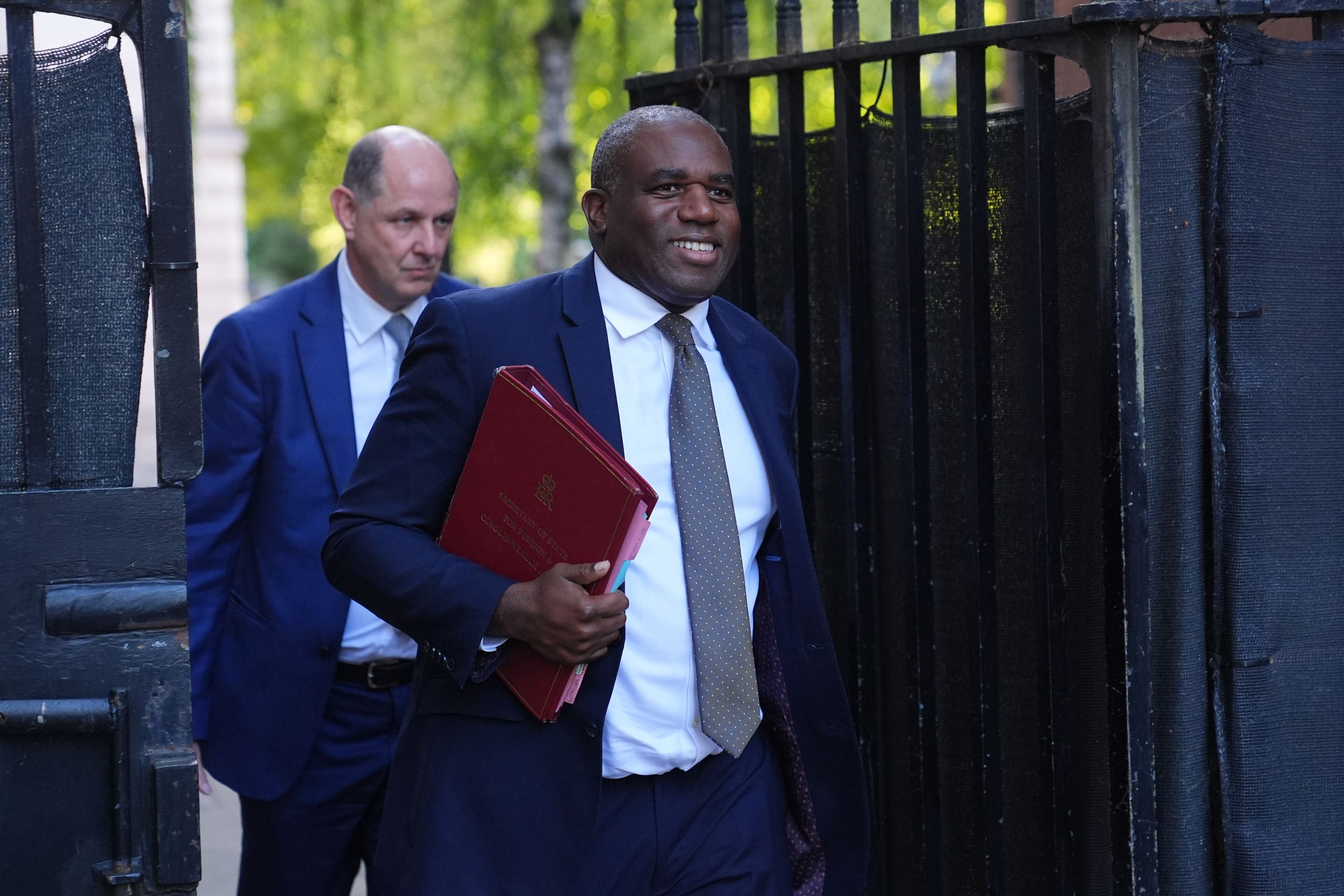 Foreign secretary David Lammy agreed the deal (James Manning/PA)