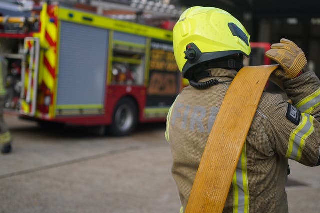 One person has died in an explosion and subsequent fire in Bedford (Victoria Jones/PA)