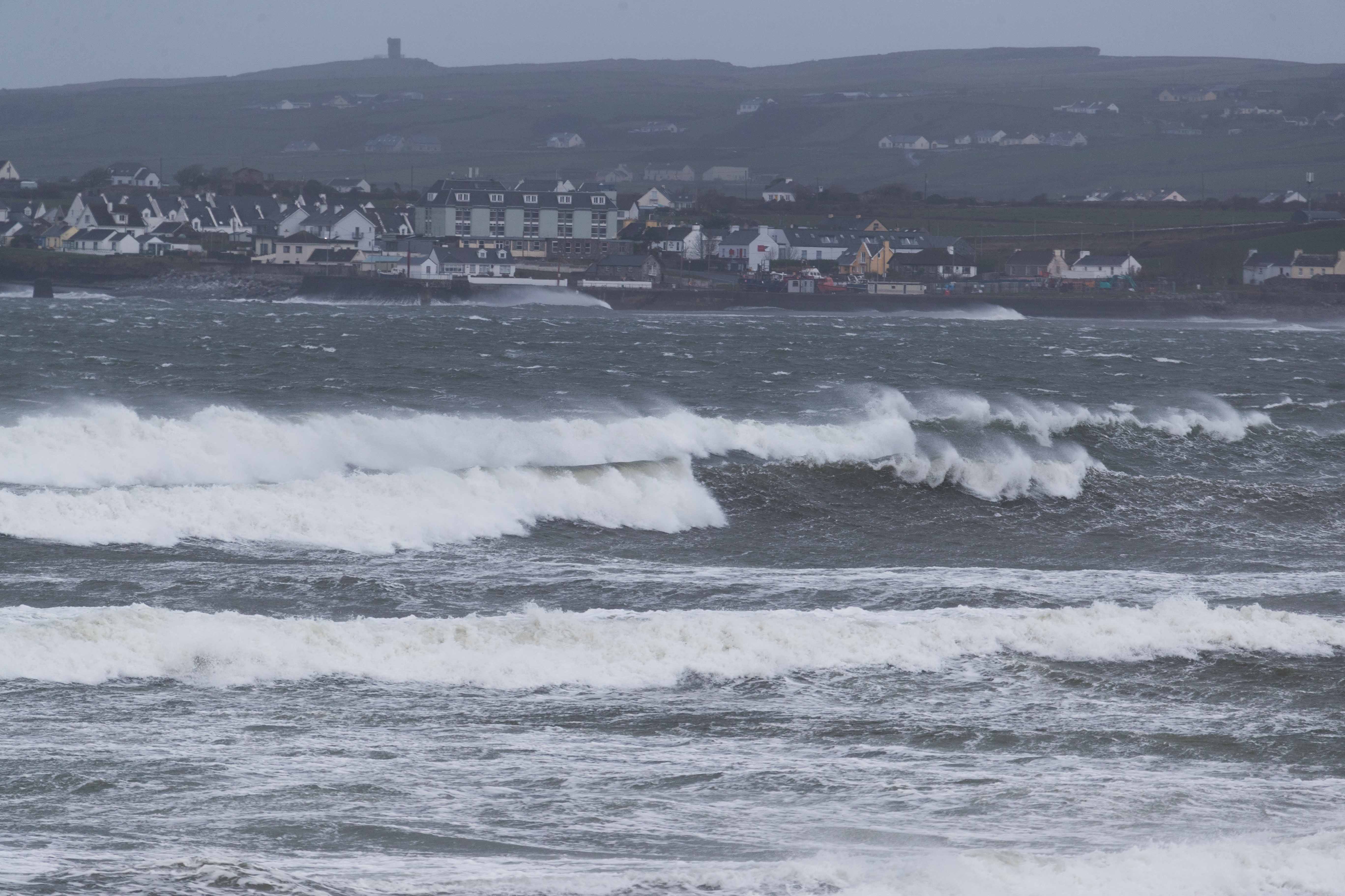 Orange and amber alerts in place as Storm Ashley sweeps across island