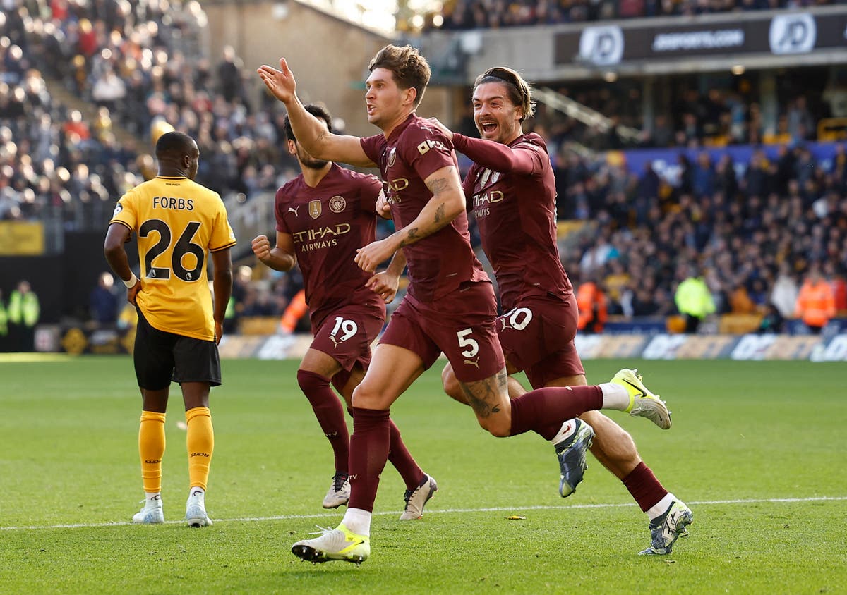 Wolves vs Man Metropolis LIVE: Premier League consequence and response as John Stones nets winner in late drama Wolves vs Man Metropolis LIVE: Premier League consequence and response as John Stones nets winner in late drama