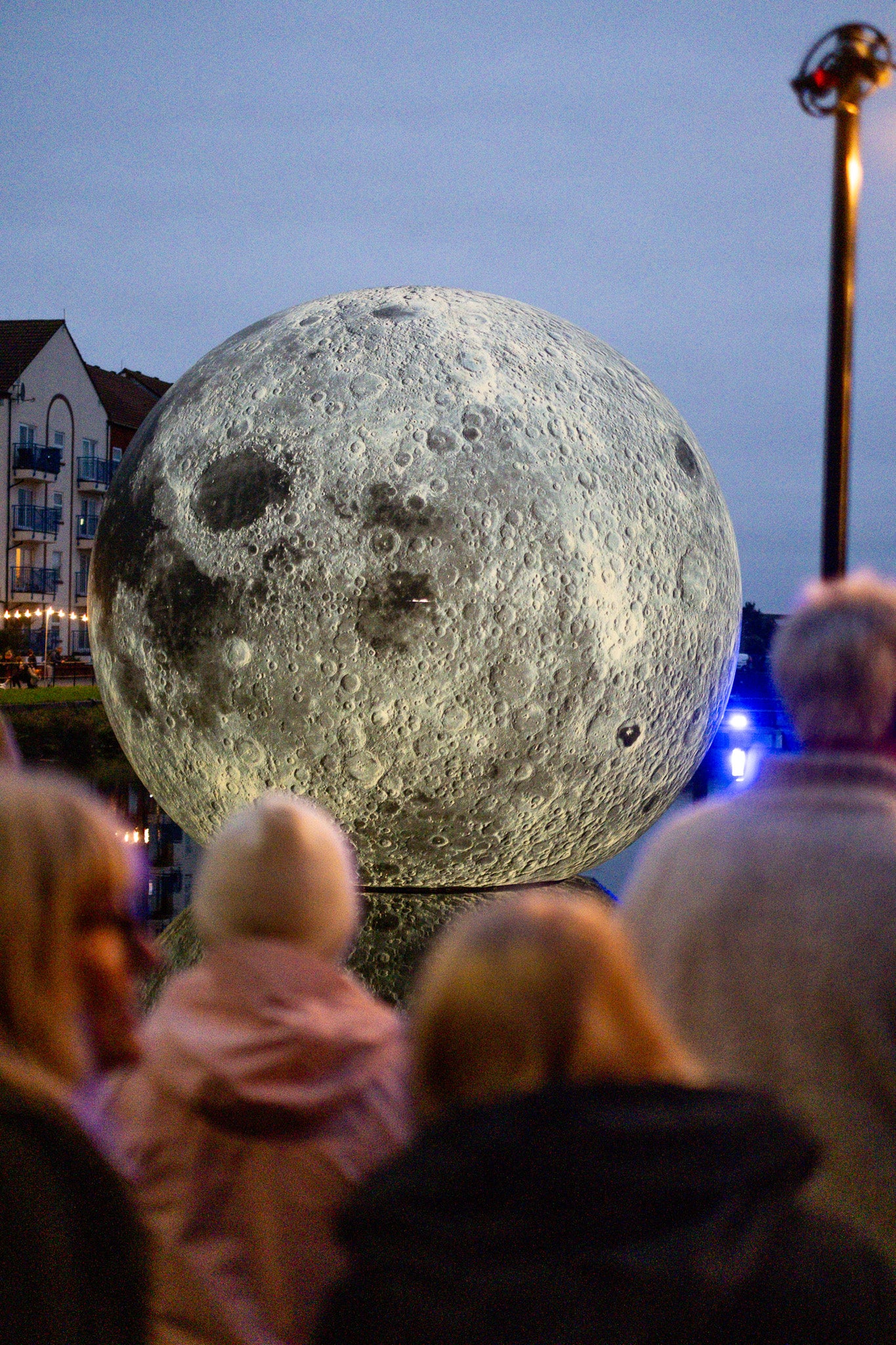 The sculpture was accompanied by surround-sound music written by Bafta-winning composer Dan Jones