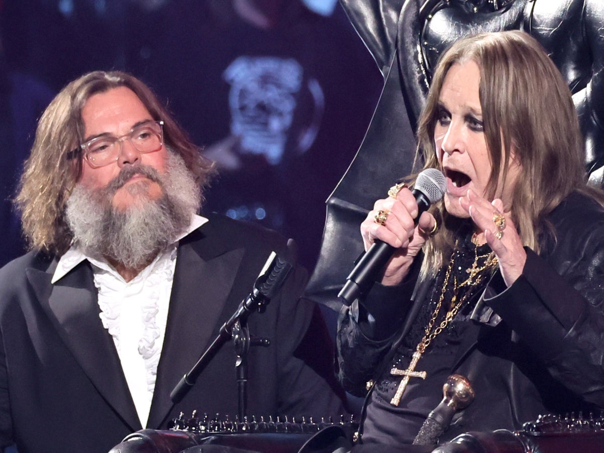 Jack Black calls Ozzy Osbourne 'the Jack Nicholson of rock' in Rock & Roll Hall of Fame induction | The Independent