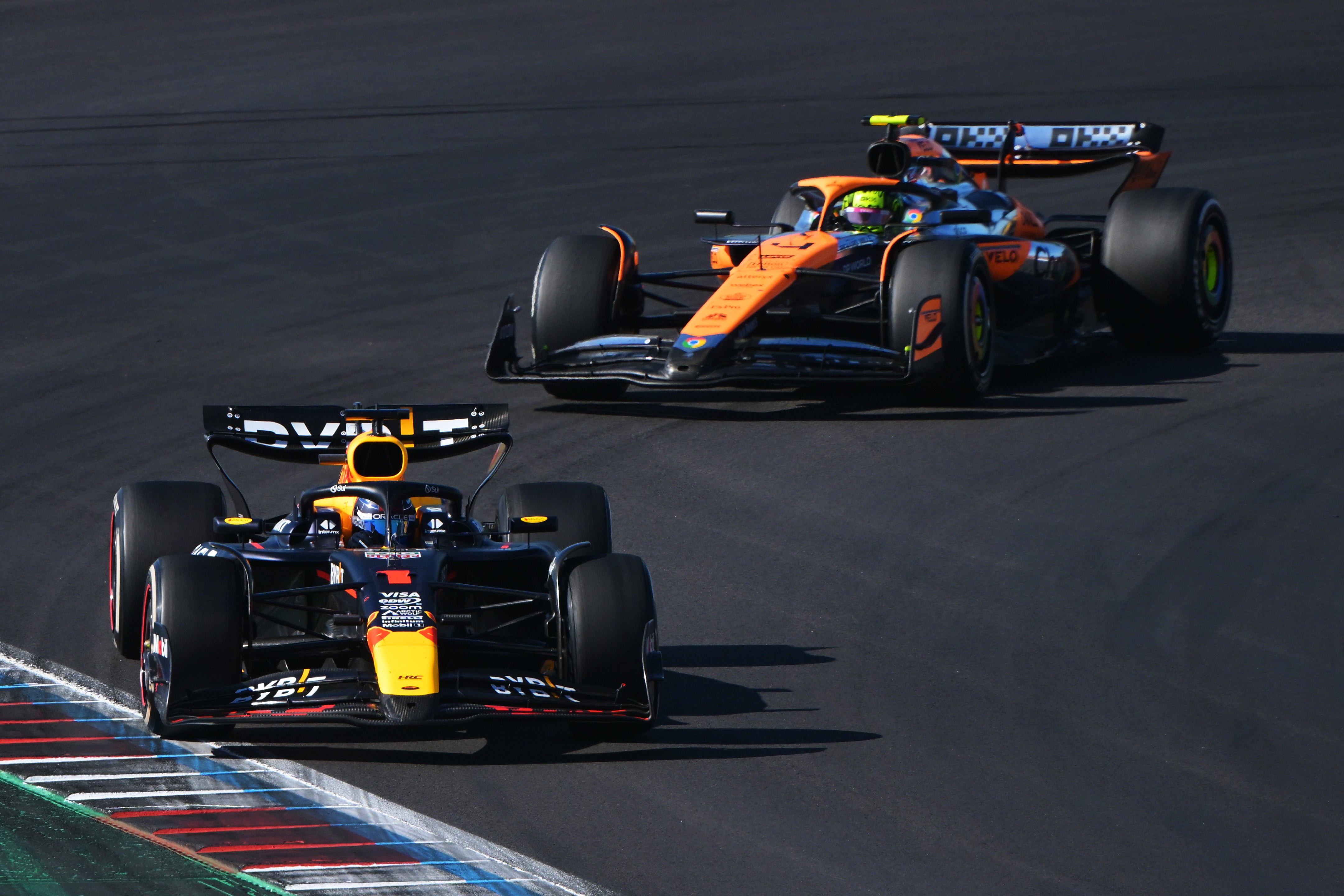 Norris and Verstappen battled fiercely for third place in Austin