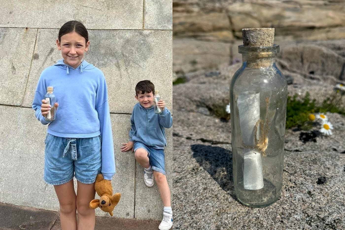 Grace’s bottle travelled from Sunderland to Sweden (Christie Bowley/Freddy Stahlberg/PA)