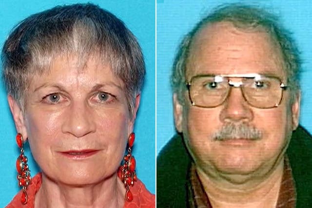 <p>Pamela (left) and John Helmstadter (right) were missing for four days </p>