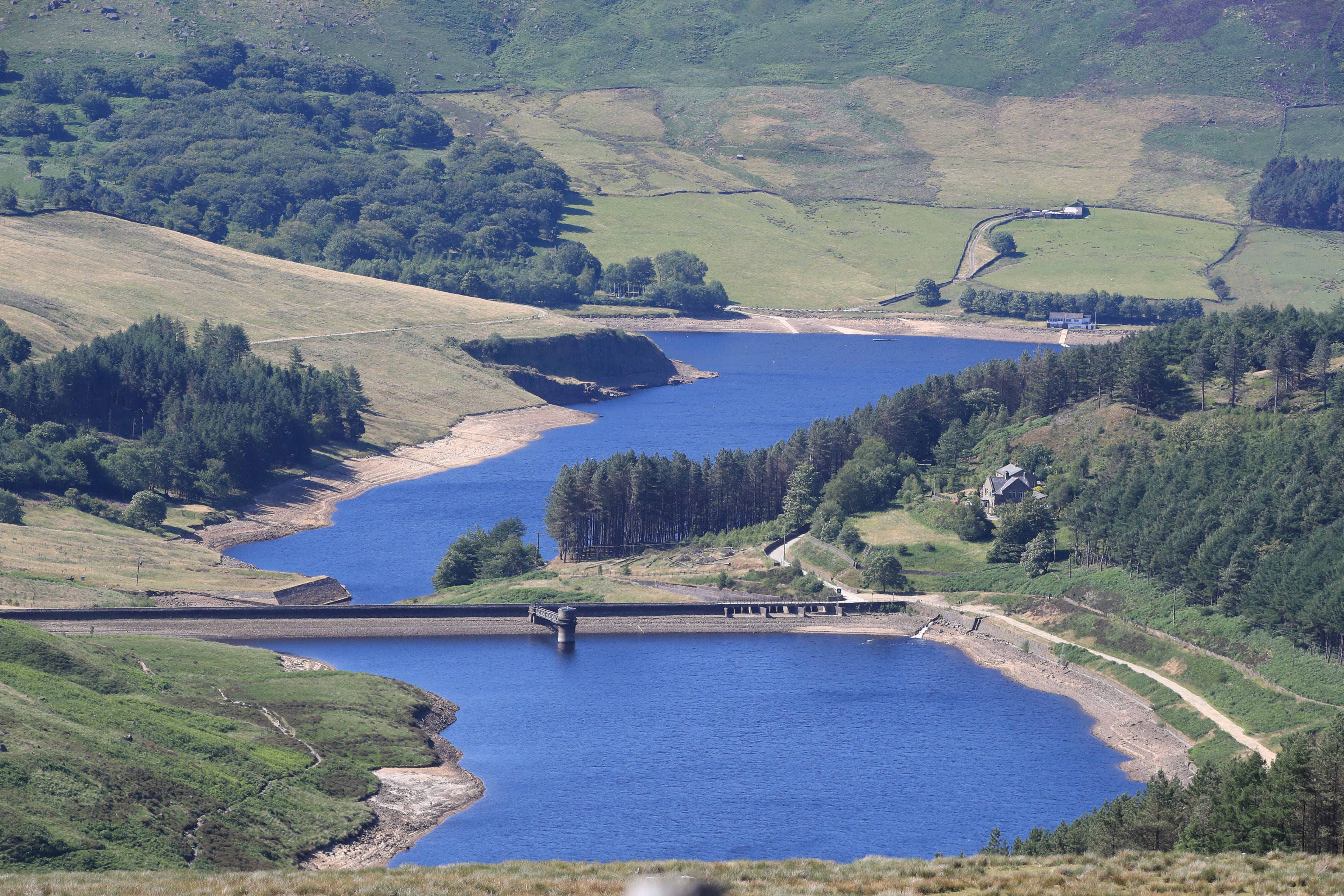 A man is missing after going into the water at Dovestone Reservoir on Saddleworth Moor (Peter Byrne/PA)