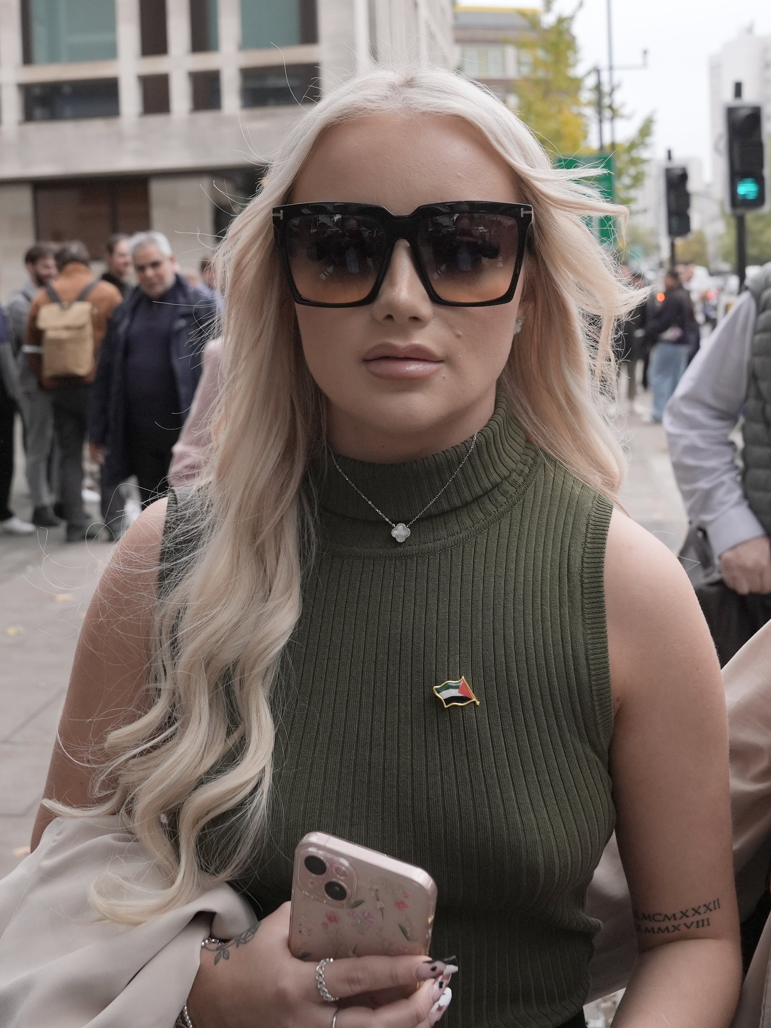 Victoria Thomas Bowen leaving Westminster Magistrates' Court in London in October, after pleading guilty to assault by beating and criminal damage