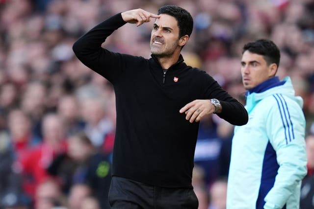 Mikel Arteta’s side lost at Bournemouth on Saturday (Adam Davy/PA)