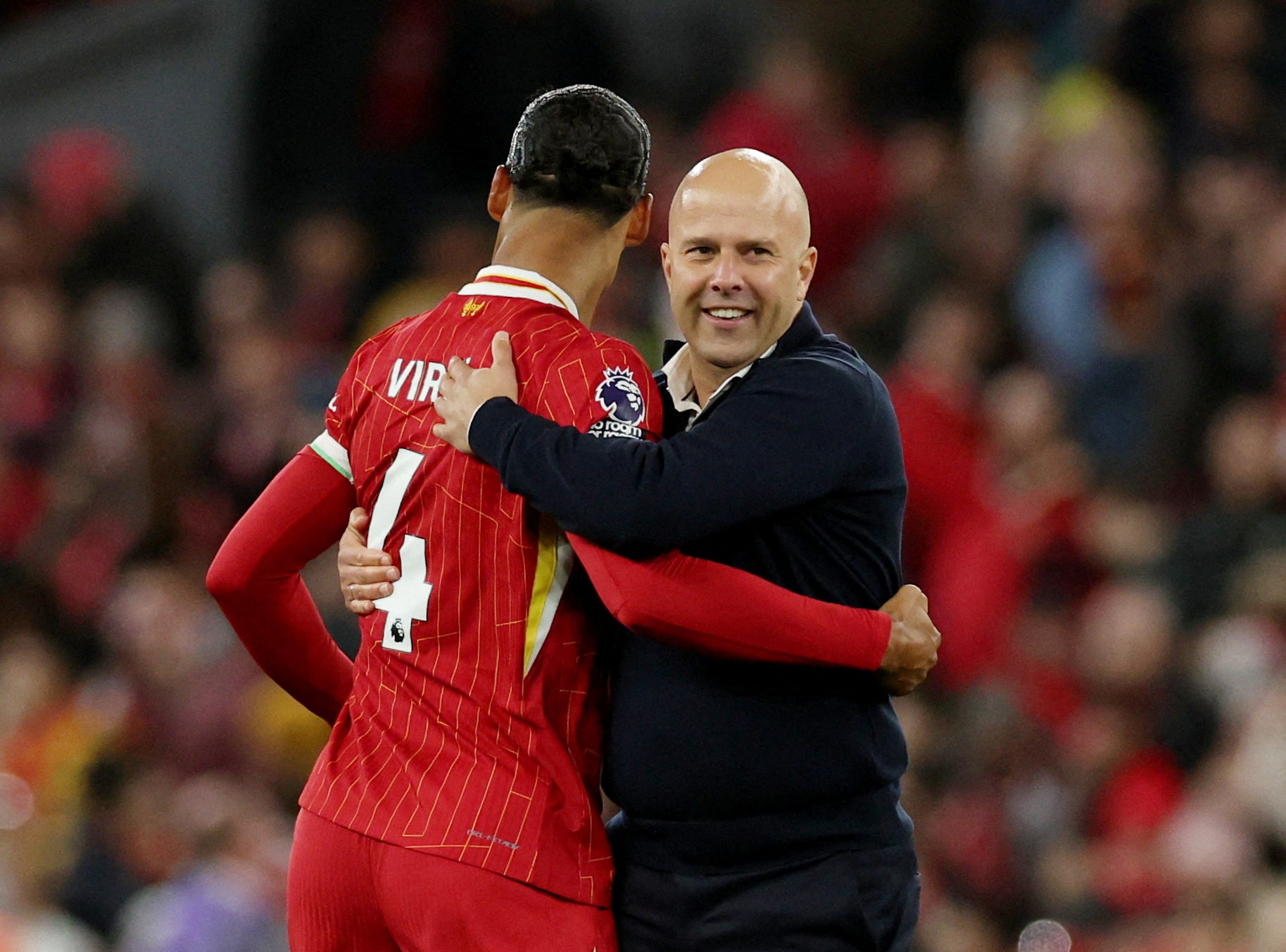 Van Dijk might end up having spent just one season with coach Arne Slot